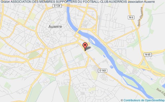 plan association Association Des Membres Supporters Du Football-club Auxerrois Auxerre