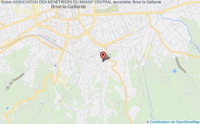plan association Association Des Menetriers Du Massif Central Brive-la-Gaillarde