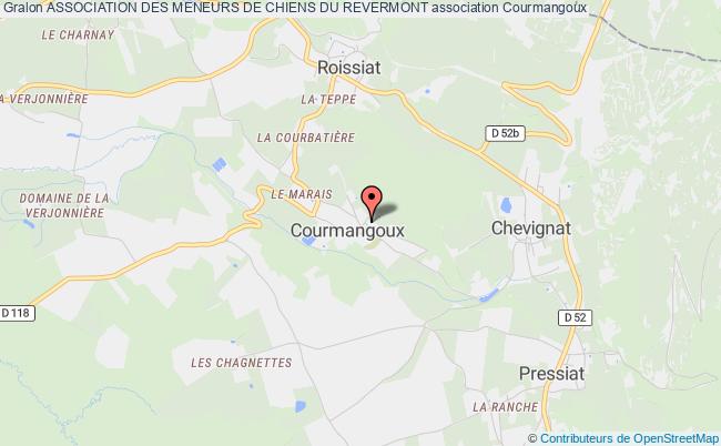 plan association Association Des Meneurs De Chiens Du Revermont Courmangoux