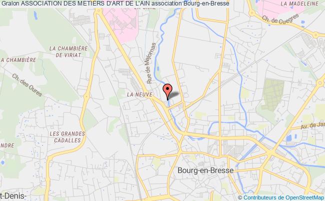 plan association Association Des Metiers D'art De L'ain Bourg-en-Bresse