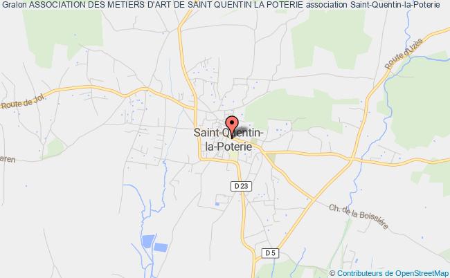 plan association Association Des Metiers D'art De Saint Quentin La Poterie Saint-Quentin-la-Poterie