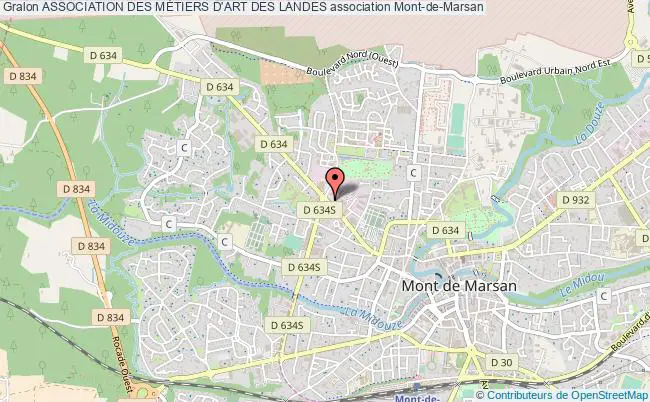 plan association Association Des MÉtiers D'art Des Landes Mont-de-Marsan