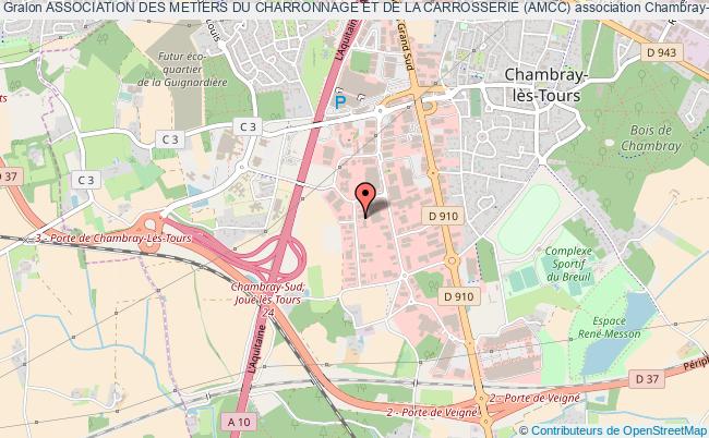 plan association Association Des Metiers Du Charronnage Et De La Carrosserie (amcc) Chambray-lès-Tours