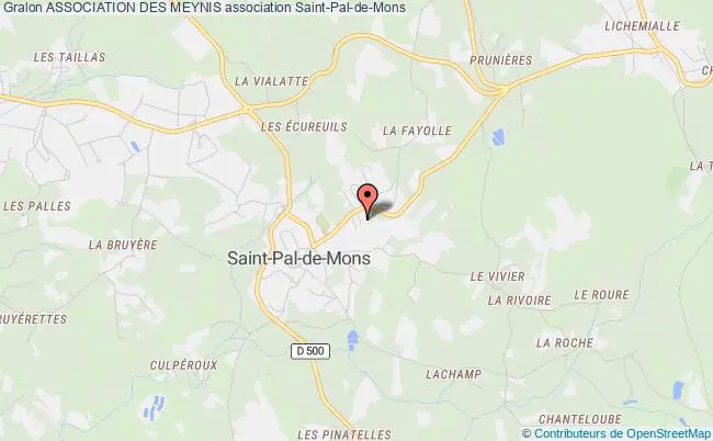 plan association Association Des Meynis Saint-Pal-de-Mons