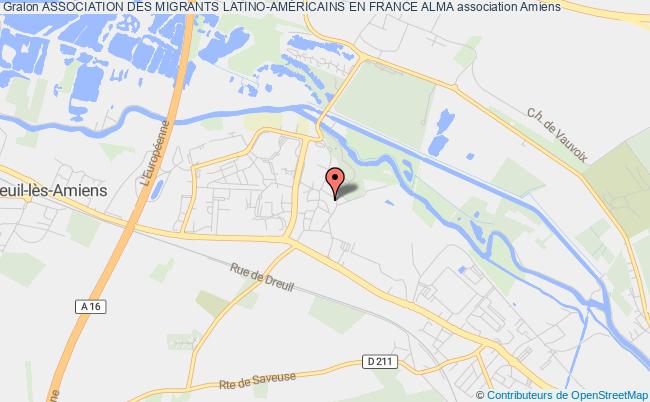 plan association Association Des Migrants Latino-amÉricains En France Alma Amiens