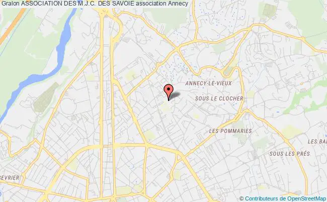 plan association Association Des M.j.c. Des Savoie Annecy cedex