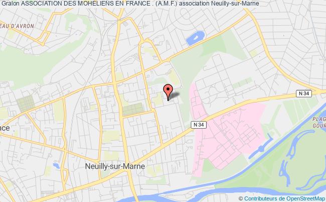 plan association Association Des Moheliens En France . (a.m.f.) Neuilly-sur-Marne