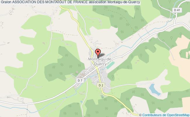 plan association Association Des Montaigut De France Montaigu-de-Quercy