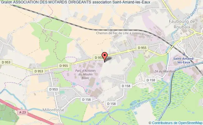 plan association Association Des Motards Dirigeants Saint-Amand-les-Eaux