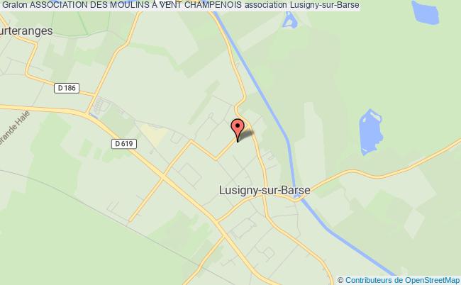 plan association Association Des Moulins A Vent Champenois Lusigny-sur-Barse