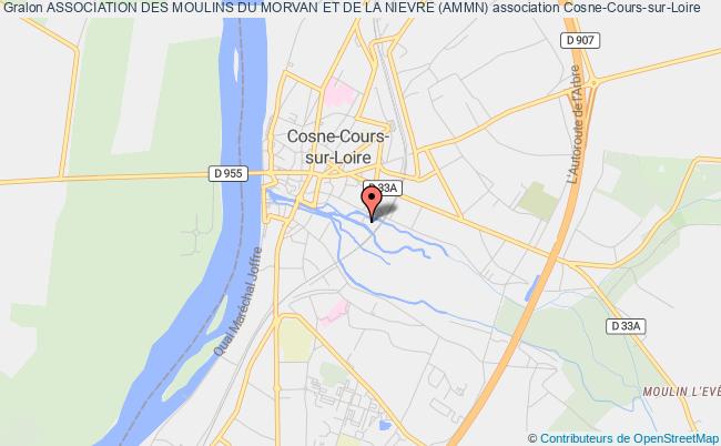 plan association Association Des Moulins Du Morvan Et De La Nievre (ammn) Cosne-Cours-sur-Loire