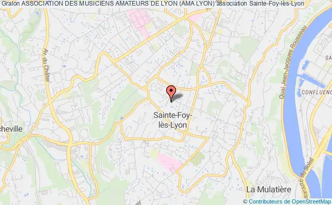 plan association Association Des Musiciens Amateurs De Lyon (ama Lyon) Sainte-Foy-lès-Lyon