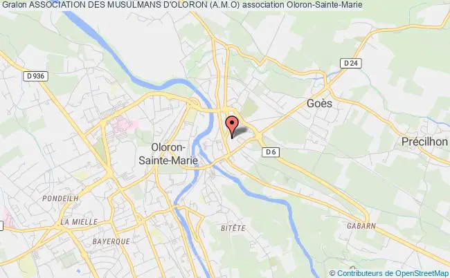 plan association Association Des Musulmans D'oloron (a.m.o) Oloron-Sainte-Marie