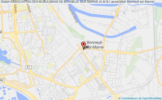 plan association Association Des Musulmans De Bonneuil Sur Marne (a.m.b.) Bonneuil-sur-Marne