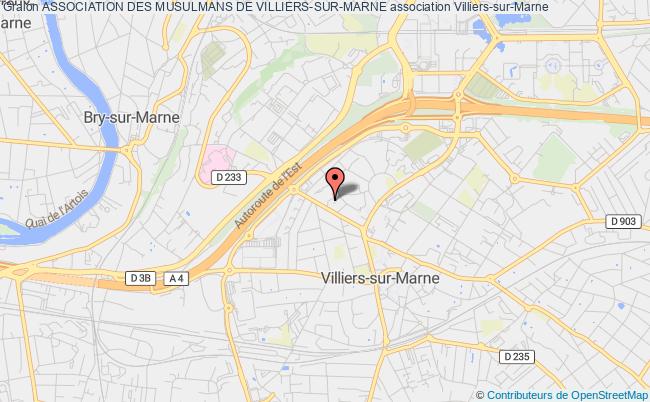 plan association Association Des Musulmans De Villiers-sur-marne Villiers-sur-Marne
