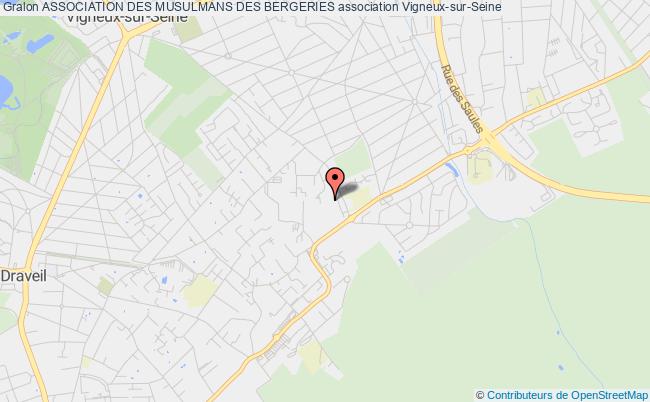 plan association Association Des Musulmans Des Bergeries Vigneux-sur-Seine
