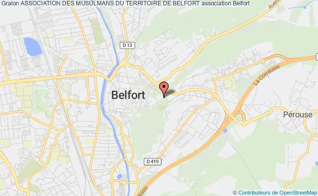 plan association Association Des Musulmans Du Territoire De Belfort Belfort