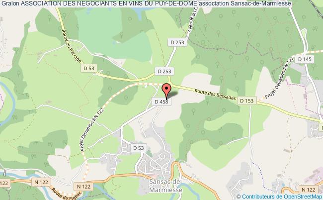 plan association Association Des Negociants En Vins Du Puy-de-dome Sansac-de-Marmiesse