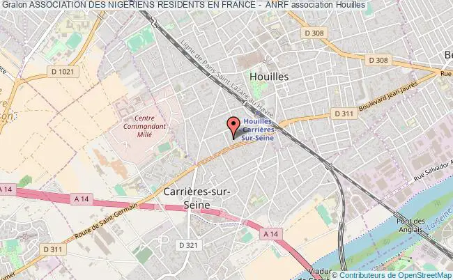 plan association Association Des Nigeriens Residents En France -  Anrf Houilles