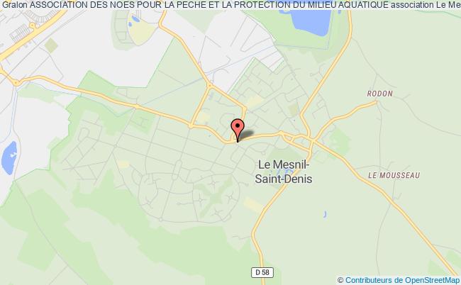 plan association Association Des Noes Pour La Peche Et La Protection Du Milieu Aquatique Le    Mesnil-Saint-Denis