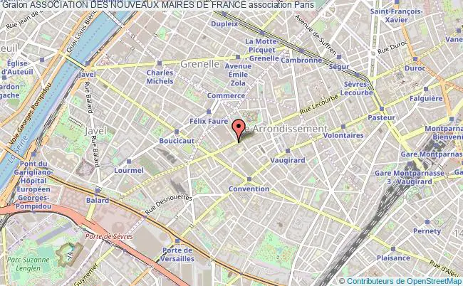 plan association Association Des Nouveaux Maires De France Paris