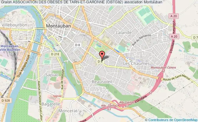 plan association Association Des Obeses De Tarn-et-garonne (obtg82) Montauban