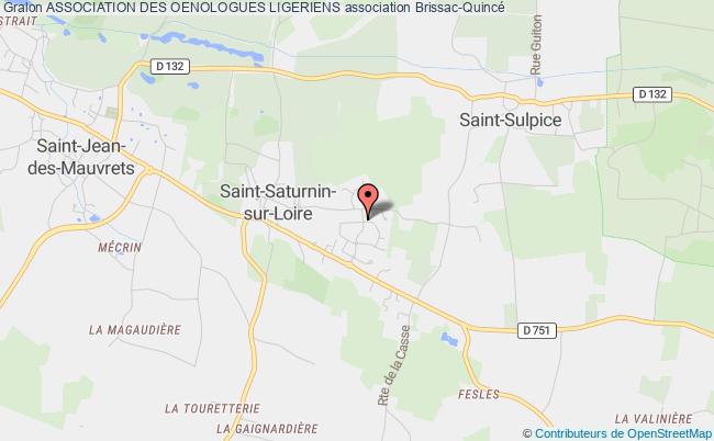 plan association Association Des Oenologues Ligeriens Brissac-Loire-Aubance