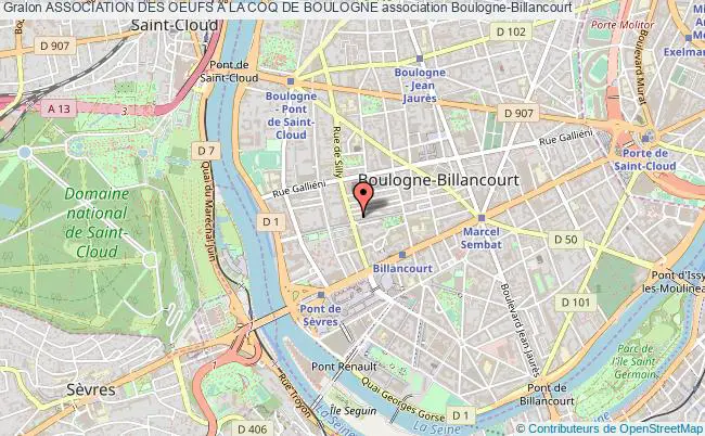 plan association Association Des Oeufs A La Coq De Boulogne Boulogne-Billancourt