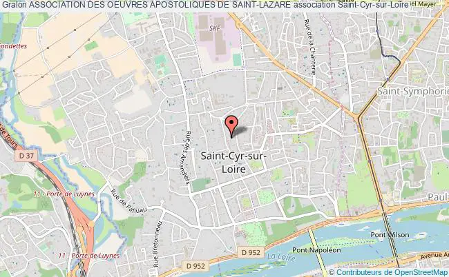 plan association Association Des Oeuvres Apostoliques De Saint-lazare Saint-Cyr-sur-Loire