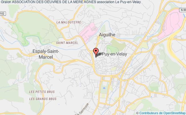plan association Association Des Oeuvres De La Mere Agnes Le Puy-en-Velay