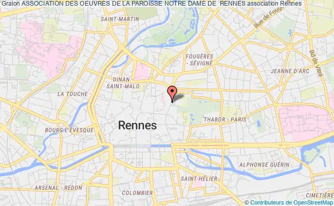 plan association Association Des Oeuvres De La Paroisse Notre Dame De  Rennes Rennes