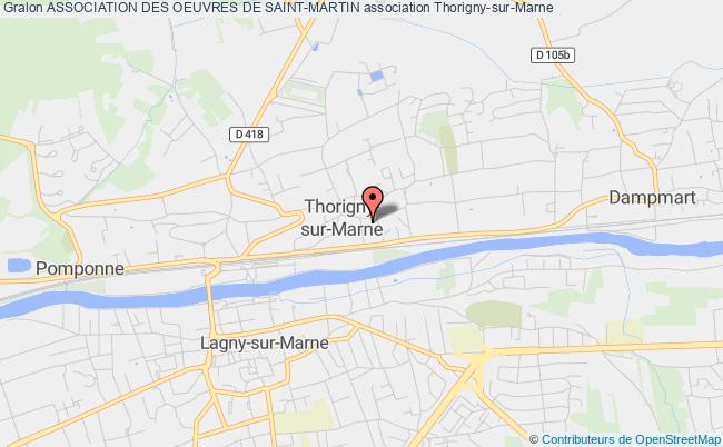 plan association Association Des Oeuvres De Saint-martin Thorigny-sur-Marne