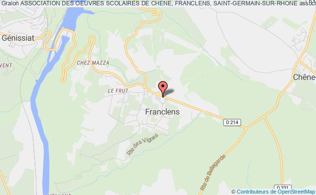 plan association Association Des Oeuvres Scolaires De Chene, Franclens, Saint-germain-sur-rhone Franclens