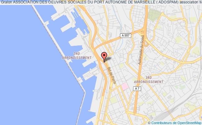 plan association Association Des Oeuvres Sociales Du Port Autonome De Marseille ( Adospam) Marseille