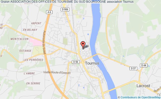 plan association Association Des Offices De Tourisme Du Sud Bourgogne Tournus