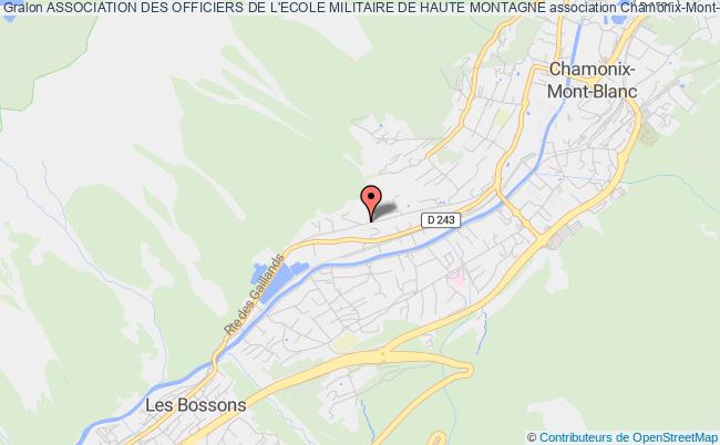 plan association Association Des Officiers De L'ecole Militaire De Haute Montagne Chamonix-Mont-Blanc