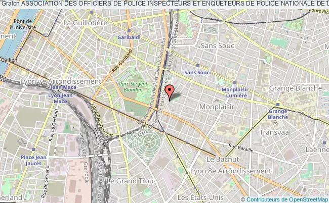 plan association Association Des Officiers De Police Inspecteurs Et Enqueteurs De Police Nationale De L' Agglomeration Lyonnaise Lyon