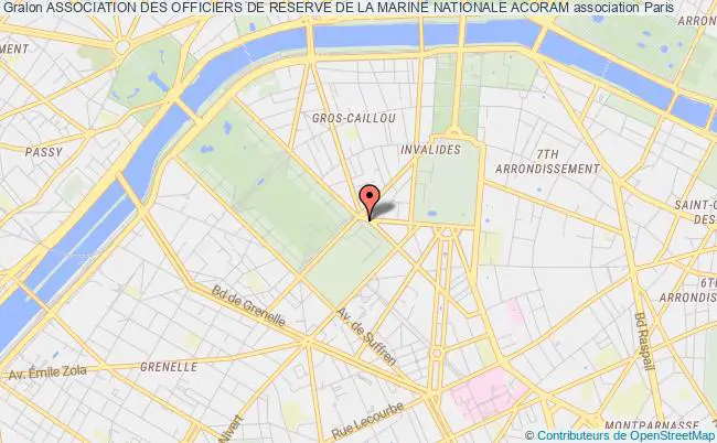 plan association Association Des Officiers De Reserve De La Marine Nationale Acoram Paris 7e