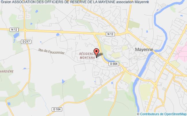 plan association Association Des Officiers De Reserve De La Mayenne Mayenne