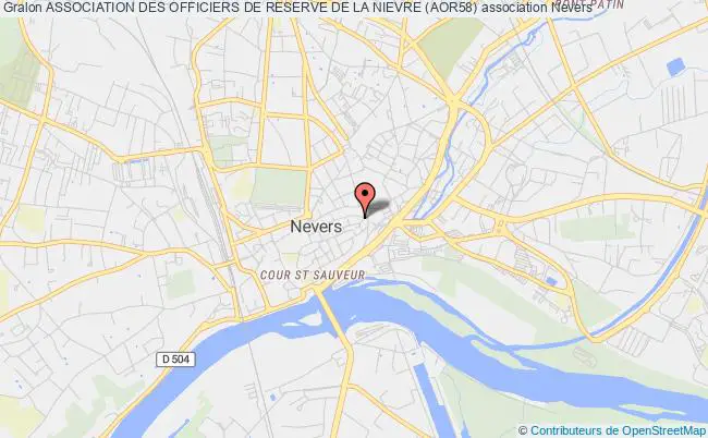 plan association Association Des Officiers De Reserve De La Nievre (aor58) Nevers