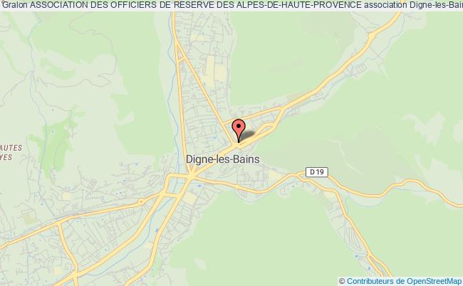plan association Association Des Officiers De Reserve Des Alpes-de-haute-provence Digne-les-Bains Cedex