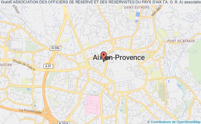 plan association Association Des Officiers De RÉserve Et Des RÉservistes Du Pays D'aix ( A. O. R. A) Aix-en-Provence