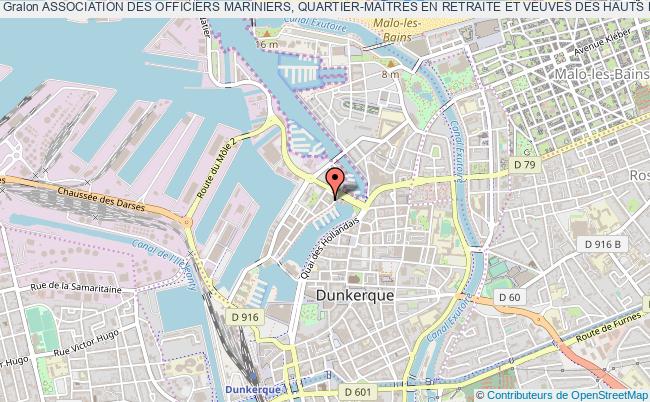 plan association Association Des Officiers Mariniers, Quartier-maÎtres En Retraite Et Veuves Des Hauts De France Dunkerque