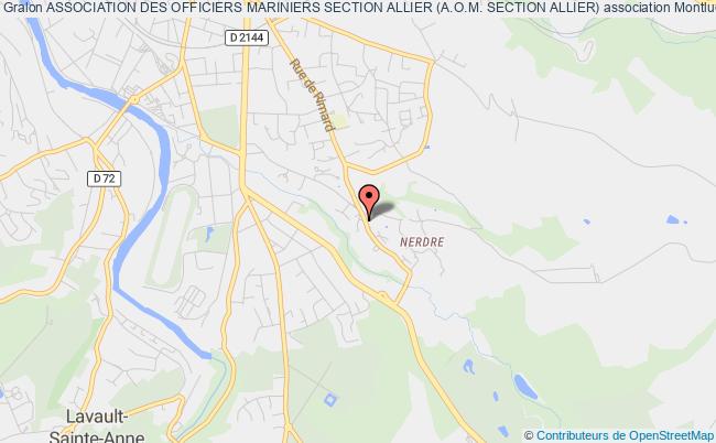 plan association Association Des Officiers Mariniers Section Allier (a.o.m. Section Allier) Montluçon