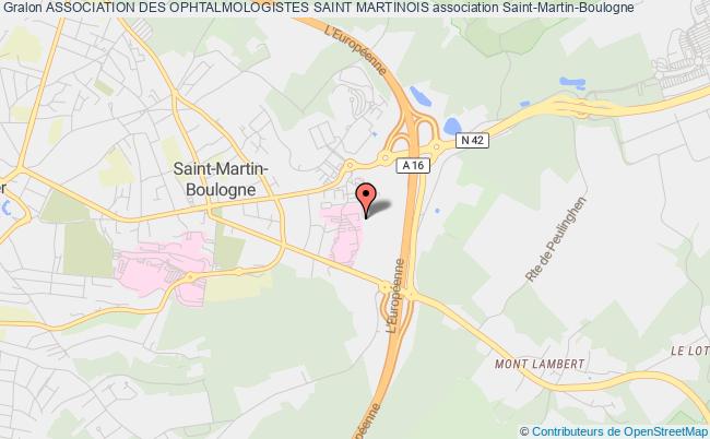 plan association Association Des Ophtalmologistes Saint Martinois Saint-Martin-Boulogne