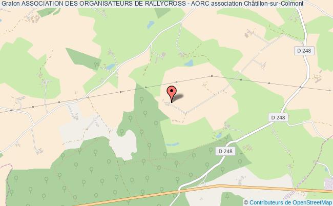 plan association Association Des Organisateurs De Rallycross - Aorc Châtillon-sur-Colmont