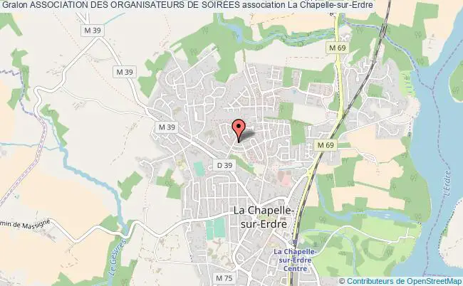 plan association Association Des Organisateurs De SoirÉes Chapelle-sur-Erdre
