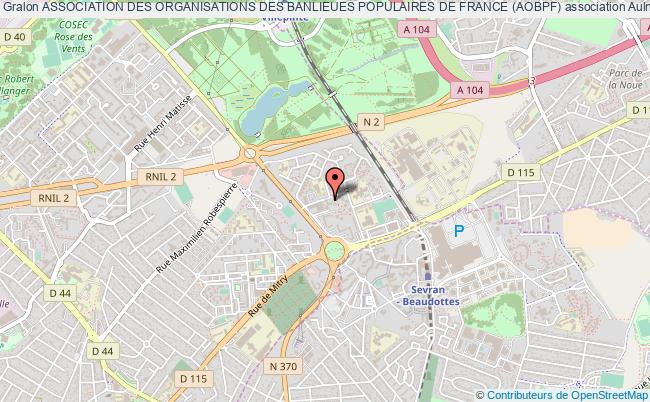 plan association Association Des Organisations Des Banlieues Populaires De France (aobpf) Aulnay-sous-Bois