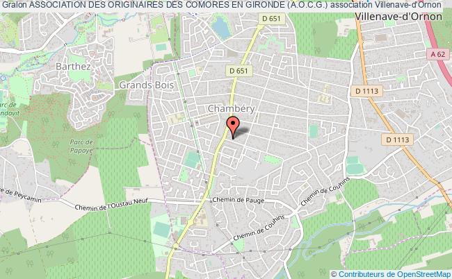 plan association Association Des Originaires Des Comores En Gironde (a.o.c.g.) Villenave-d'Ornon