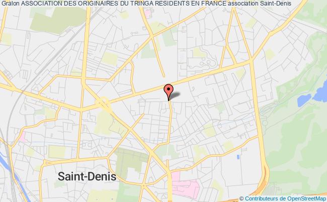 plan association Association Des Originaires Du Tringa Residents En France Saint-Denis